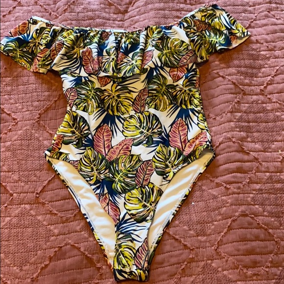 Other - One piece tropical print bathing suit.